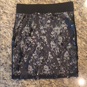 Sequin mini skirt